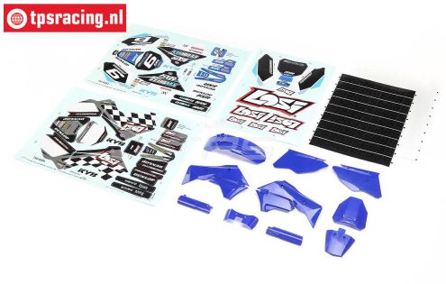 LOS260001 PROMOTO-MX Plastic parts-decals Bleu, set