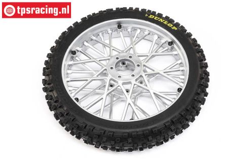 LOS46006 PROMOTO-MX Front tire with rim silver, 1 pc.