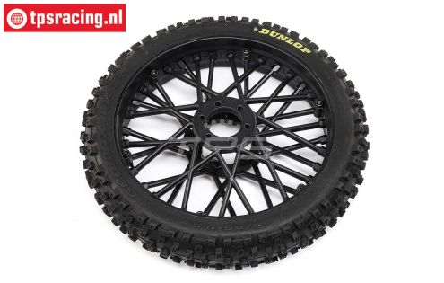 LOS46004 PROMOTO-MX Front tire with rim black, 1 pc.