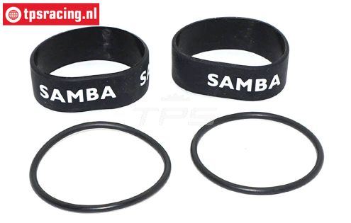 SAM4811Z Samba Exhaust rings Ø60-Ø70 mm Black, Set