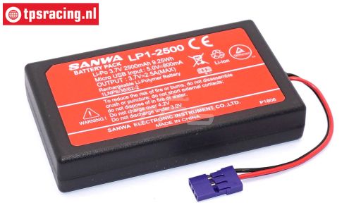 SNW107A10981A Sanwa Li-Po 1S-2500 mHa battery, 1 pc.
