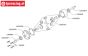 LOS242038 Differential axle LMT Truck, Set