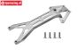 5T3/025F-GS LOSI 5IVE-TE 3.0 Aluminum Upper Brace Gray, 1 pc.