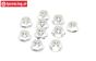 TPS1224/03 Aluminum lock nut M4 Silver, 10 pcs.