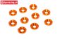 TPS1233/04 Countersunk ring Ø3 mm Orange, 10 pcs.