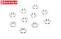TPS1233/03 Countersunk ring Ø3 mm Silver, 10 pcs.
