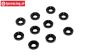 TPS1233/02 Countersunk ring Ø3 mm Black, 10 pcs.