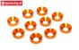 TPS1235/04 Countersunk ring Ø5 mm Orange, 10 pcs.
