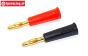 TPS0088 Banana plug Gold Ø4-L46 mm, 4 pcs.