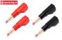 TPS71656 Banana Secure Gold plug Ø4-L56 mm, 4 pcs.
