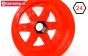 TPS5028/80RE Nylon Rim 6-Spoke W80 mm Red, 2 pcs.