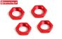 BWS55016R Wheel nut Red Ø24 mm, 4 pcs.
