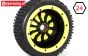 BWS69034/02 MP Grip black-yellow Ø180-B75 mm, 2 pcs