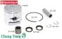 CY0142/08 Chung Yang Piston 23 cc-Ø32 mm, Set