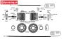 FG10453 Tuning cable brakes rear, Formula 1, Set