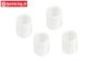 FG1074/01 Teflon bushing Ø6-Ø8-H10 mm, 4 pcs.