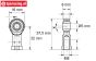 FG4429/01 Steel ball joint, M8R/Ø5 mm, 2 St.