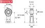 FG4429 Steel ball joint, M6R/Ø5 mm, 2 St.