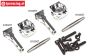 FG6103/05 Aluminium Wheelhub front 1/6-2WD Set