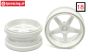 FG6105/02 Rims 1/6 widened White Ø120-B60 mm, 2 pcs.