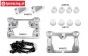 FG6496 Alloy front bulkhead 1/6 2WD, Set