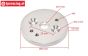 FG66514/02 Alu-Motor mounting disk, 1 pc.