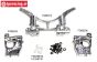 FG68400 Alloy rear axle 4WD, set