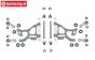 FG68401/01 Aluminum rear lower arm 1/5, set