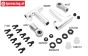 FG68412 Aluminum front upper arm 4WD, set