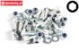 FG7058 Button screw with flange M3-L10 mm, 15 St.
