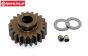 FG7430/21 Anodised alloy gear 21T wide Ø10-B12 mm, 1 pc.