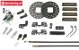 FG8452 Cable brakes rear 1/5-1/6, Set