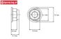 TPS1223/03 Aluminum lock nut M3 Silver, 10 pcs.
