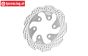 MX010/DISK/S PROMOTO Alu brake disc rear silver, 1 pc