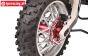 MX007-G PROMOTO Alu-wheel axle rear Green, set