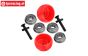 MX040-R PROMOTO Side support rollers Red, Set