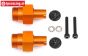 HPI112845 Wheel axle HD, Orange, 2 st.