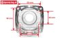 HPI15446 Alloy Motor Flange HPI, 1 pc.