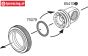 HPI75079 O-ring upper shock closure, 8 pcs.