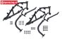HPI85438 Shock tower front/rear, Set