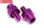 HPI86465 Wheel axle front, Purple, 2 st.