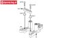 HPI86607 Steel Flanged Collar Ø4-Ø8-L7 mm, 2 pcs.