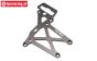 HPI87289 Rear Upper Plate HD Gun Metal, 1 pc.