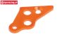 HPI87489 Engine mount brace left Orange, 1 pc.