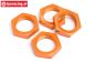 HPI87494 Wheel nut Orange Ø24 mm, 4 pcs.