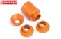 HPI87555 Spacer Clutch bell holder Orange, Set