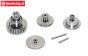Gears complete, JX-BLS6534HV servo, Set
