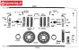 FG8469/01 Ball-bearing alloy brake guiding plate, 2 pcs.