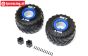 LOS-1819 LOSI LMT Monster Truck Tire Medium Bleu, Set