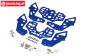 LOS-1827 LOSI LMT 2.0 Chassis plates bleu, set
